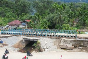 Dua Jembatan Bailey Aceh Tenggara Rampung, Akses Pulih